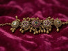 Antique Gold-Plated Ruby & Emerald Stone Bracelet