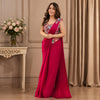 Designer Magenta Saree with Embroidered Blouse