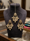 ✨ Elegant Gold & Pearl Bridal Jewellery Set ✨