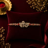 Premium "Veera" (ਵੀਰਾ) Stone Studded Rakhi