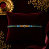Premium Faceted Crystal Rakhi with Braided Thread