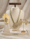 Elegant Mint Green Pearl and Kundan Set