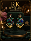 Elegant peacock style earrings