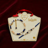 Luxury Crystal Rakhi & Matching Bracelet Set