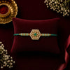 Designer Hexagon Stone Studded Rakhi