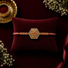 Designer Hexagon Stone Studded Rakhi