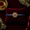Designer Hexagon Stone Studded Rakhi