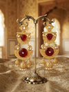 Ruby & Polki Grand Statement Jhumkas
