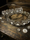 Antique Gold Kundan & Crystal Heart Bangle Set