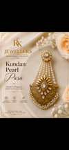 Complete your traditional look with this exquisite Kundan Pearl Pasa
