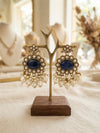 Traditional Pearl-Cluster Antique Gold Jhumka Earrings