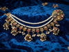 Regal Meenakari Multi-Gemstone Jhumka with Pearl Multi-Strand Sahara