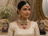 Royal Kundan & Pearl Choker Set with Maang Tikka (Pink Accent)