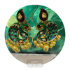 Elegant peacock style earrings